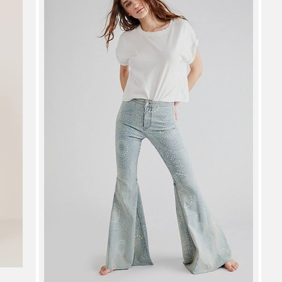 We The Free Denim - Free People We the Free Just Float On Flare Jeans 27 Short